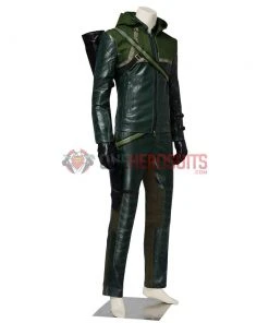 OneHeroSuits Green Arrow Cosplay Costume Oliver Queen Classic Green Hoodie