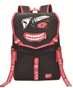 OneHeroSuits Tokyo Ghoul Backpack Ken Kaneki Face Printed Animation Bag Accessories