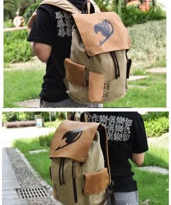 OneHeroSuits Fairy Tail Backpack Natsu Guild Symbol Printed Animation Creative Bag Accessories
