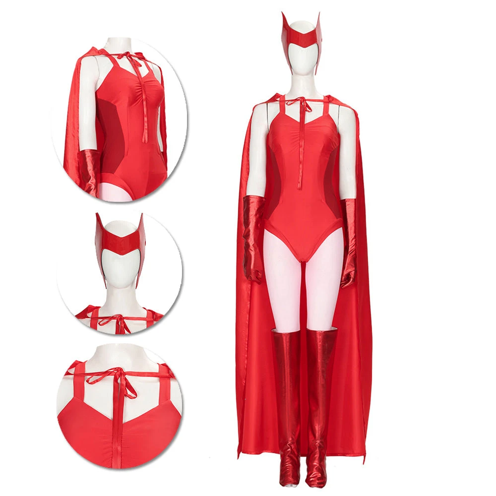 2021 WandaVision Wanda Cosplay Costume OneHeroSuits