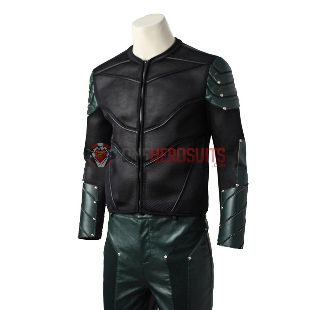 OneHeroSuits Costumes Green Arrow Oliver Queen Cosplay Costume Arrow Season 5 Suit