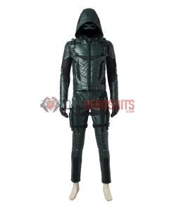 OneHeroSuits Costumes Green Arrow Oliver Queen Cosplay Costume Arrow Season 5 Suit