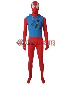 OneHeroSuits Costumes Ben Reily Cosplay Costume Scarlet Spider Man Cosplay Suit