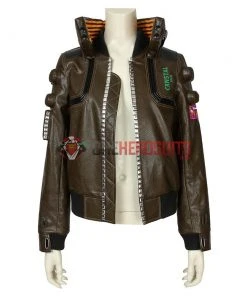 OneHeroSuits Cyberpunk 2077 V Female Cosplay Costumes Artificial Leather Cosplay Suit