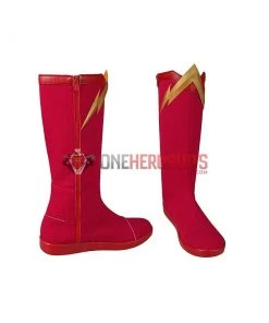 OneHeroSuits Barry Allen The Flash Season 6 Red Cosplay Boots Costumes