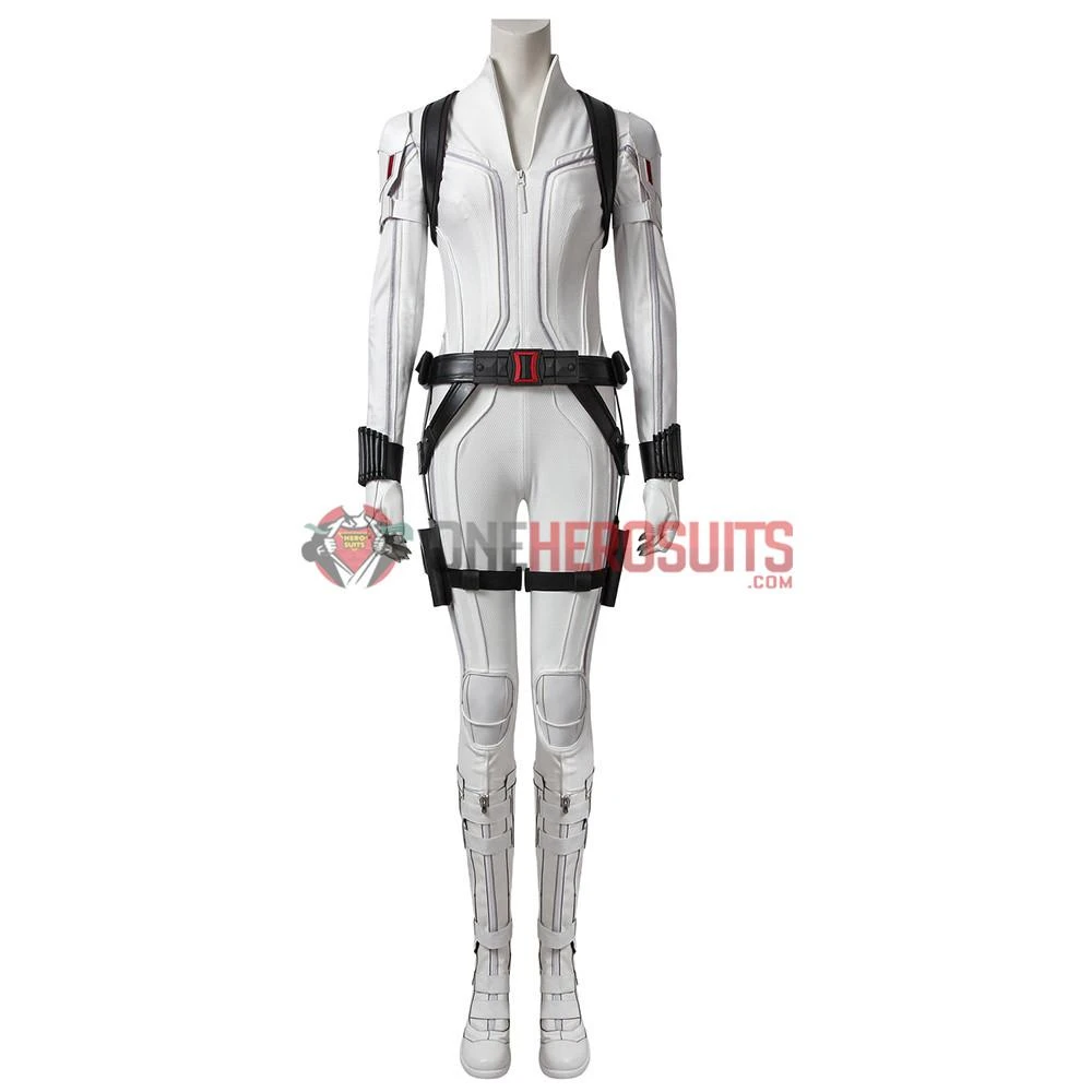 OneHeroSuits Black Widow White Cosplay Costumes Natasha Romanoff Cosplay Suit