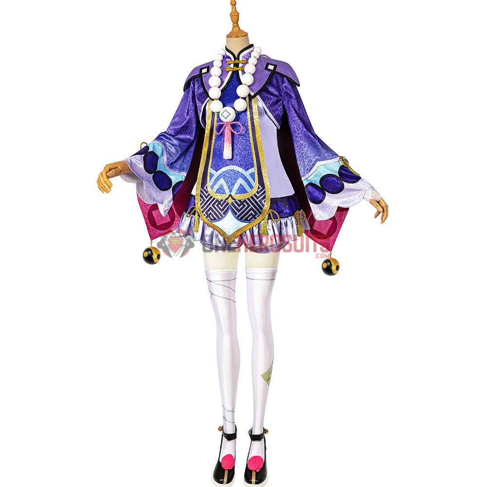 Genshin Impact Qiqi Cosplay Costume OneHeroSuits Costumes