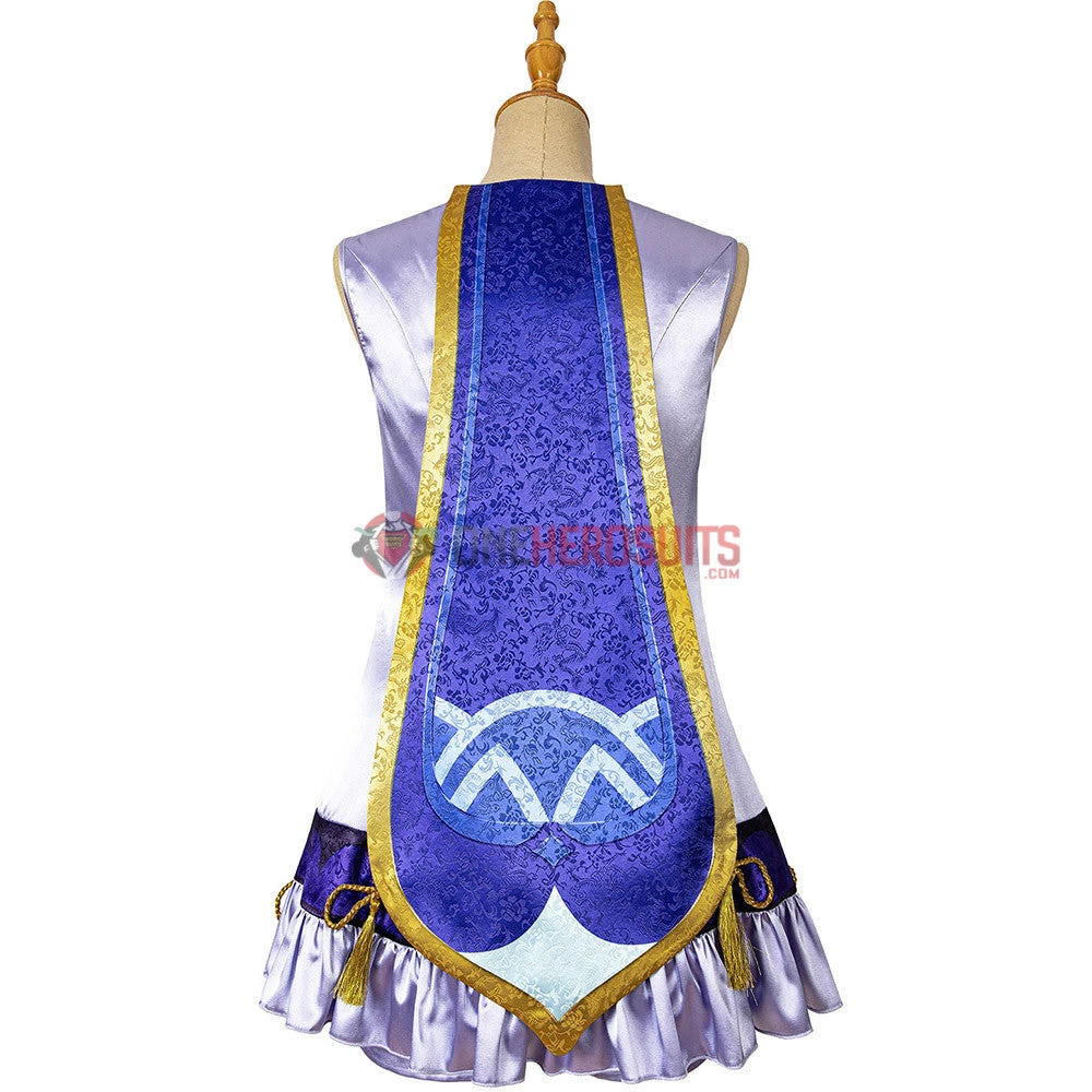 Genshin Impact Qiqi Cosplay Costume OneHeroSuits Costumes