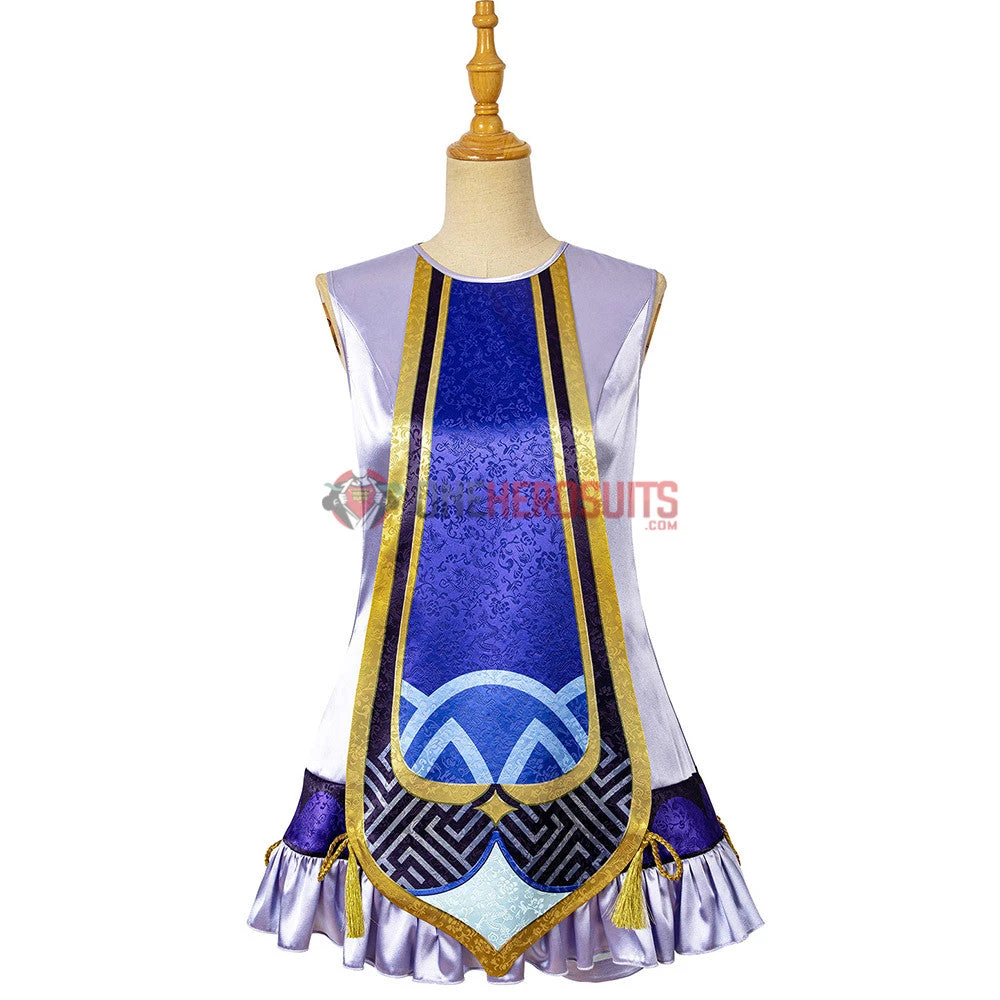 Genshin Impact Qiqi Cosplay Costume OneHeroSuits Costumes