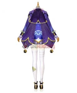 Genshin Impact Qiqi Cosplay Costume OneHeroSuits Costumes