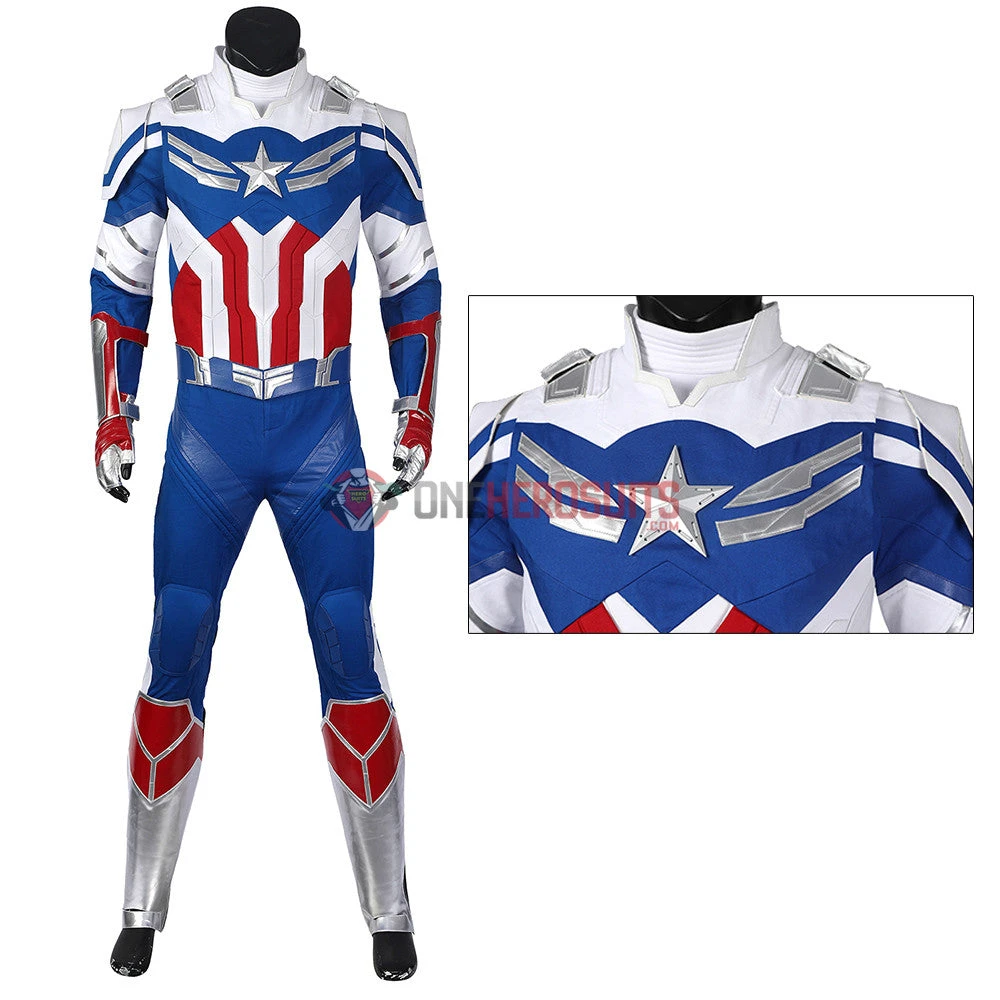 New Captain Ameirca The Falcon Cosplay Costumes By OneHeroSuits