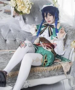 OneHeroSuits Venti Genshin Impact Cosplay Costume Full Set With Cosplay Boots Costumes