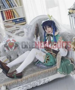 OneHeroSuits Venti Genshin Impact Cosplay Costume Full Set With Cosplay Boots Costumes
