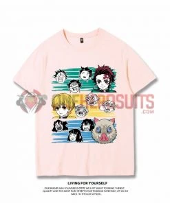 OneHeroSuits Demon Slayer Creative Print Anime Cotton T-shirt