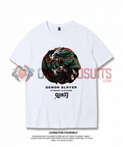 OneHeroSuits Demon Slayer Creative Print Anime T-shirt Tanjirou/Nezuko