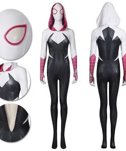 OneHeroSuits Across The Spider-Verse Gwen Cosplay Costume Gwen Spandex Suit Zentai/Jumpsuit