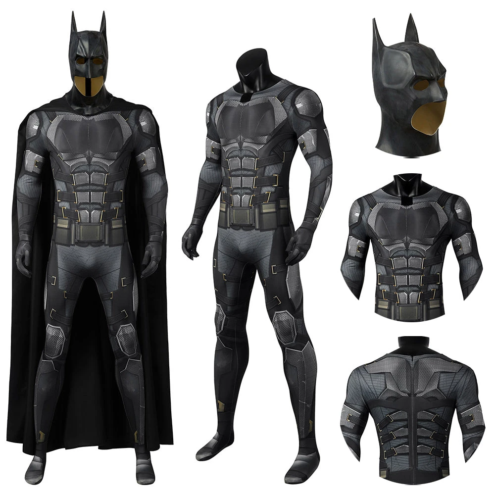OneHeroSuits Batman Cosplay Costume Justice League 3D Printed Jumpsuits With Cloak