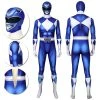 OneHeroSuits Expert-level Cosplay Bodysuit & Zentai Blue Power Ranger Cosplay Suit Spandex Power Rangers Costumes Lightweight