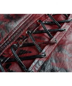 OneHeroSuits Red Arrow Cosplay Costume Roy Harper Leather Cosplay Hoodie Movie Level