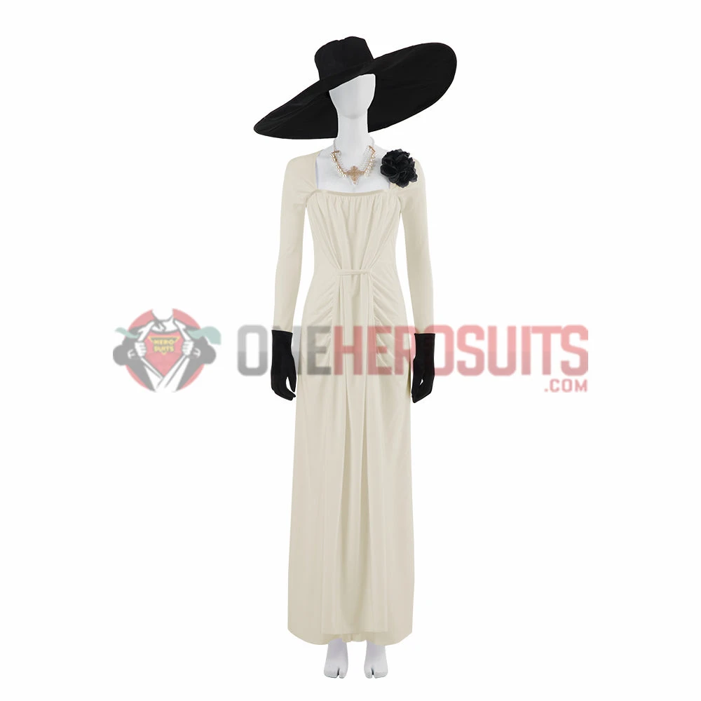 Resident Evil Village Cosplay Costume Lady Dimitrescu OneHeroSuits Costumes