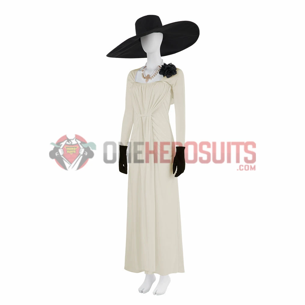 Resident Evil Village Cosplay Costume Lady Dimitrescu OneHeroSuits Costumes