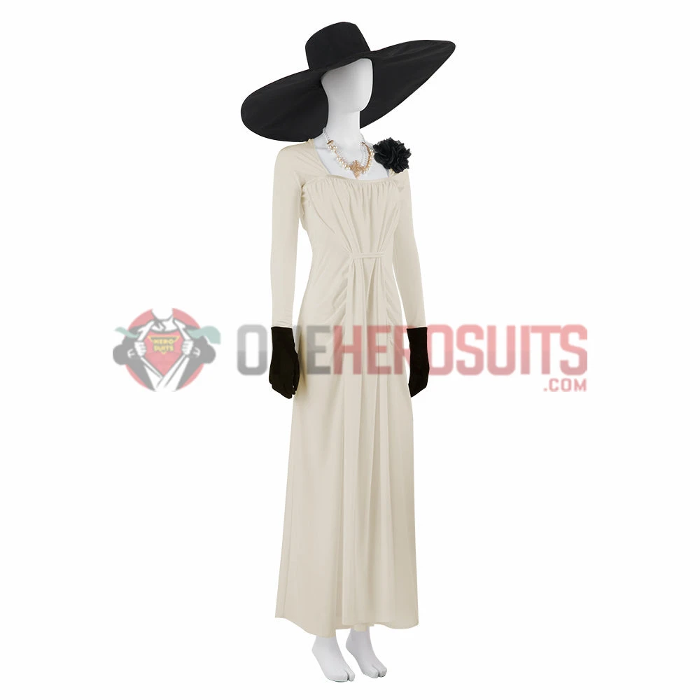 Resident Evil Village Cosplay Costume Lady Dimitrescu OneHeroSuits Costumes