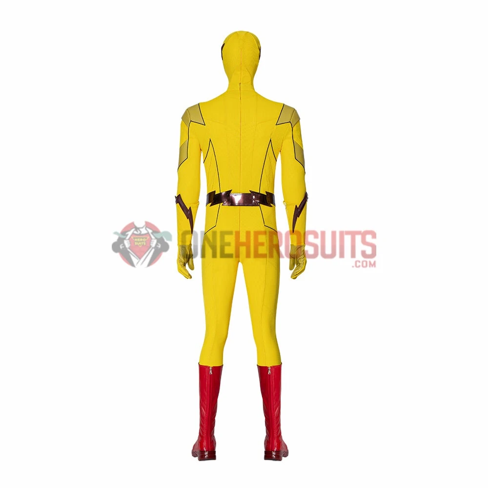 OneHeroSuits Reverse-Flash Cosplay Costumes The Flash S8 Yellow Cosplay Suits