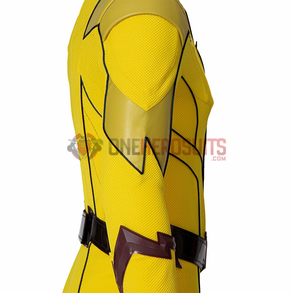 OneHeroSuits Reverse-Flash Cosplay Costumes The Flash S8 Yellow Cosplay Suits