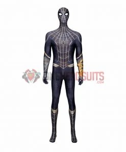 OneHeroSuits Spiderman 3 Cosplay Costumes Spiderman No Way Home Black Gold Suits