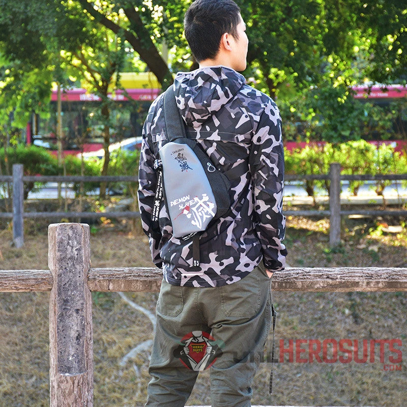 OneHeroSuits Demon Slayer Fanny Pack Animation Creative Crossbody Bag