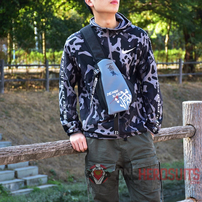 OneHeroSuits Demon Slayer Fanny Pack Animation Creative Crossbody Bag