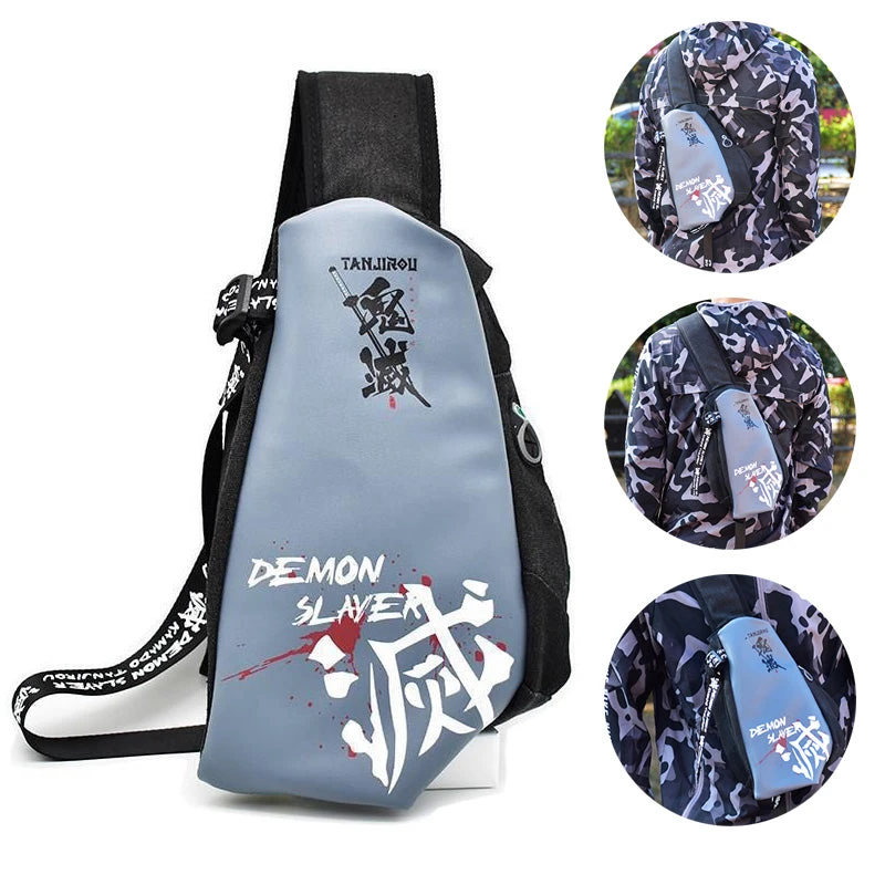 OneHeroSuits Demon Slayer Fanny Pack Animation Creative Crossbody Bag