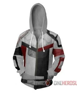 OneHeroSuits Descendants Carlos De Vil Hoodies Creative Printed Zip-Up Hooded Sweatshirt