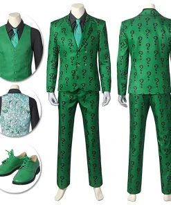 OneHeroSuits Edward Nygma Cospaly Costume 1960s Batman Riddler Suit Costumes