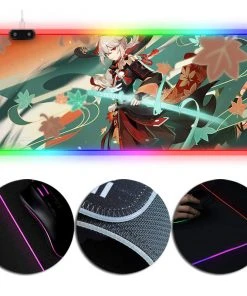 OneHeroSuits Genshin Impact Kazuha Printed RGB Lighting Gaming Mouse Pad