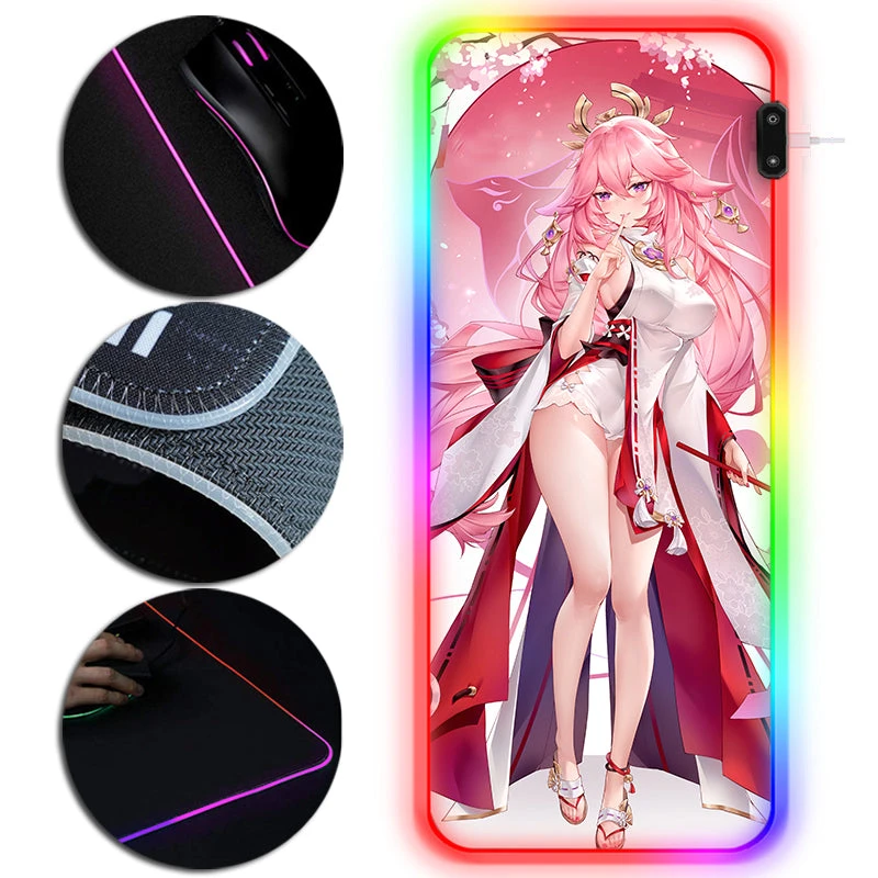 OneHeroSuits Genshin Impact Yae Miko Mouse Pad 八重神子 Edition