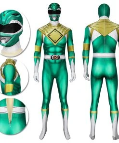 OneHeroSuits Expert-level Cosplay Bodysuit & Zentai Green Power Ranger Cosplay Suit Power Rangers Green Spandex Costume