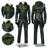 OneHeroSuits Green Arrow Cosplay Costume Oliver Queen Classic Green Hoodie