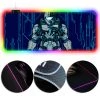 OneHeroSuits Halo Infinite Printed Mouse Pad Creative RGB Mouse Pad Full Desktop Blue Edition