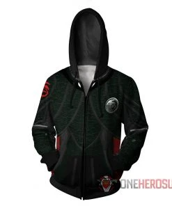 OneHeroSuits How To Train Your Dragon 3 Hoodies Creative Printed Zip-Up Hooded Sweatshirt