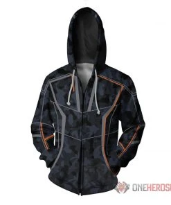 OneHeroSuits Iron Man Hoodies Tony Stark Creative Printed Hooded Sweatshirt