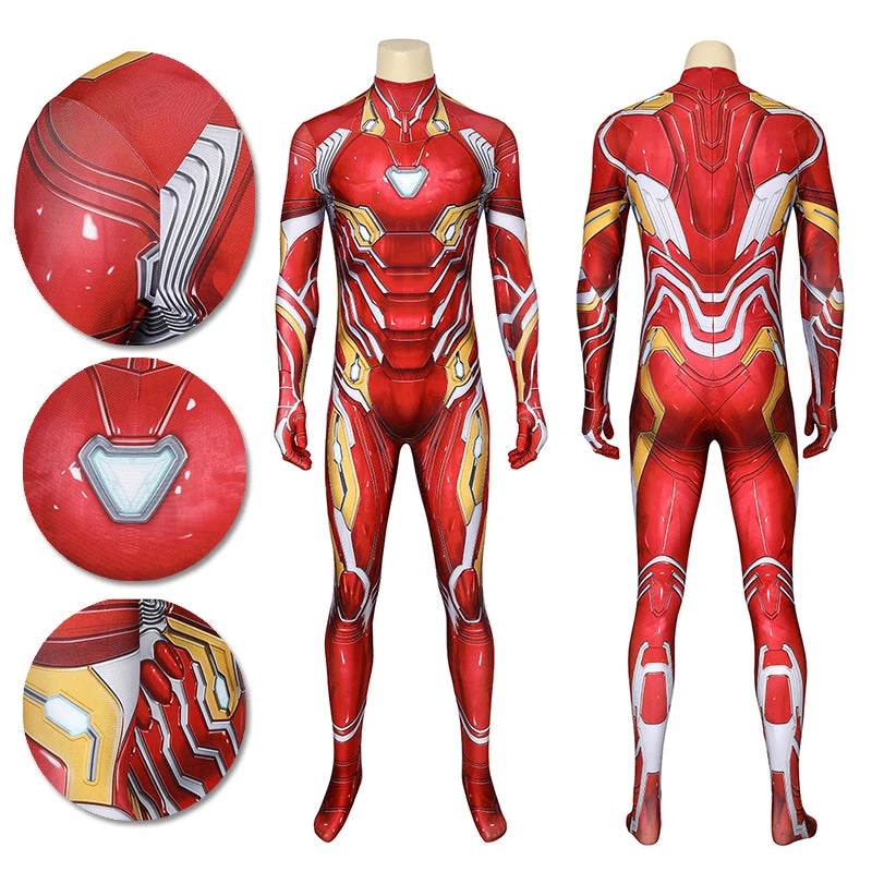 OneHeroSuits Iron Man Cosplay Costumes Iron Man Spandex Cosplay Suit For Adults