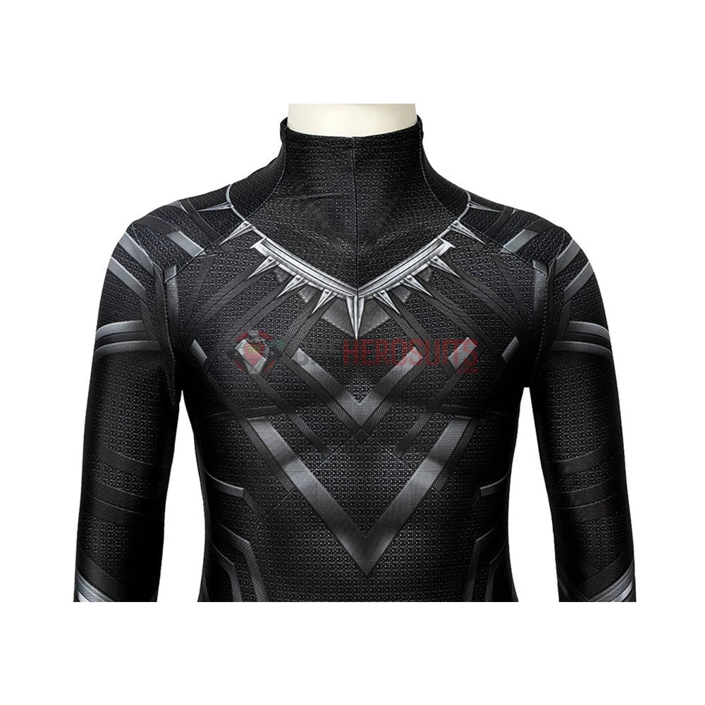 OneHeroSuits Gift For Boys Black Panther Cosplay Suit HQ Printed Costumes Expert-level Cosplay Bodysuit & Zentai
