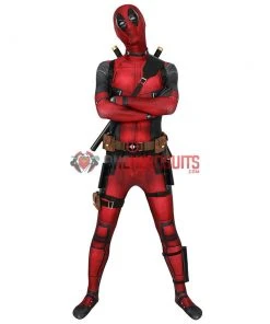 OneHeroSuits Deadpool Suit 3D Printed Spandex Deadpool Red Cosplay Costume Expert-level Cosplay Bodysuit & Zentai