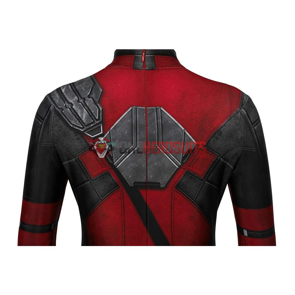 OneHeroSuits Expert-level Cosplay Bodysuit & Zentai Kids Deadpool Cosplay Suit 3D Printed Spandex Deadpool Suit For Children