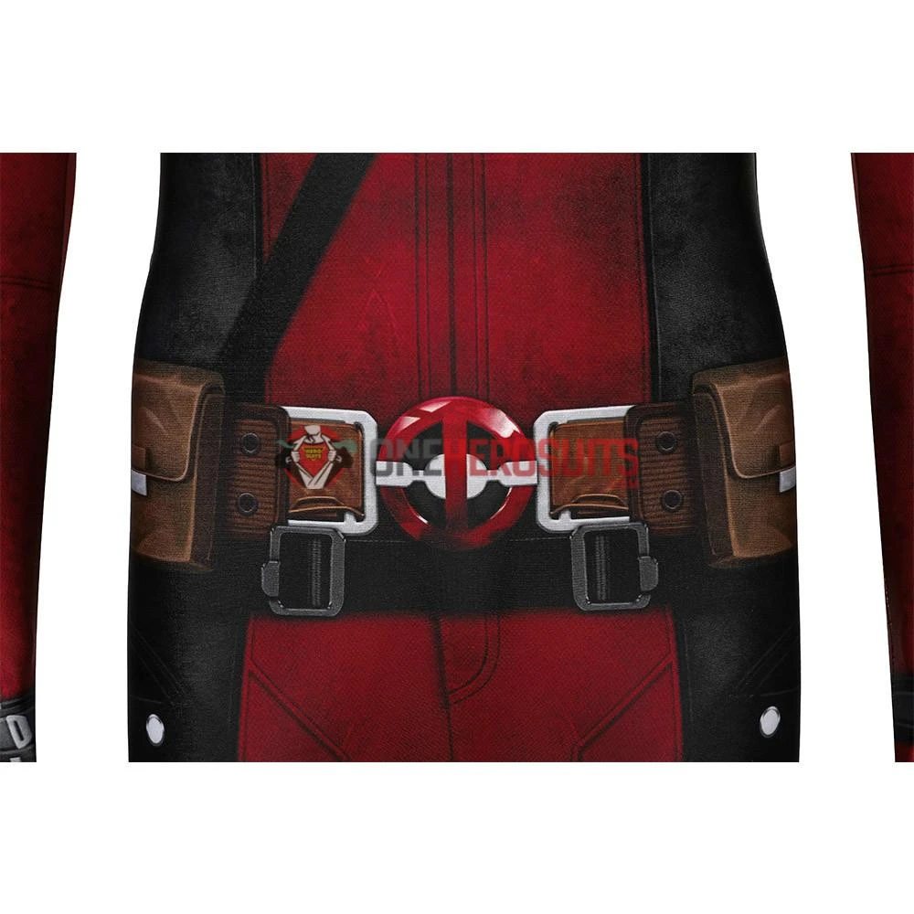 OneHeroSuits Expert-level Cosplay Bodysuit & Zentai Kids Deadpool Cosplay Suit 3D Printed Spandex Deadpool Suit For Children