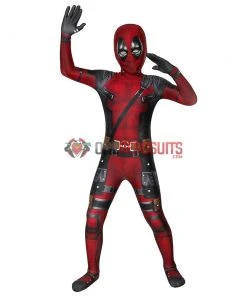 OneHeroSuits Expert-level Cosplay Bodysuit & Zentai Kids Deadpool Cosplay Suit 3D Printed Spandex Deadpool Suit For Children