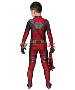 OneHeroSuits Expert-level Cosplay Bodysuit & Zentai Kids Deadpool Cosplay Suit 3D Printed Spandex Deadpool Suit For Children