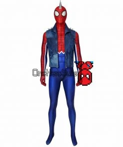 OneHeroSuits Spider-Punk Cosplay Suit Punk Spider-man Cosplay Costume Ver.2