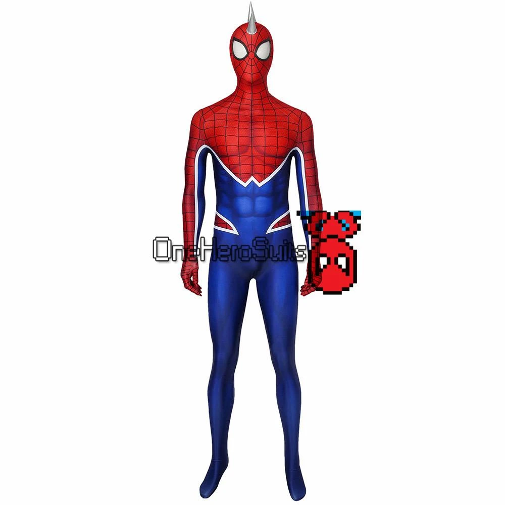 OneHeroSuits Spider-Punk Cosplay Suit Punk Spider-man Cosplay Costume Ver.2